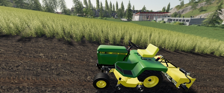 fs19-mods,  John Deere 332 Lawn Tractor with Lawn Mower and Garden Tractor Implements V2