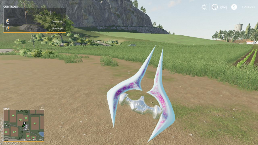 FS19 Energy Sword Pickupable v1.0