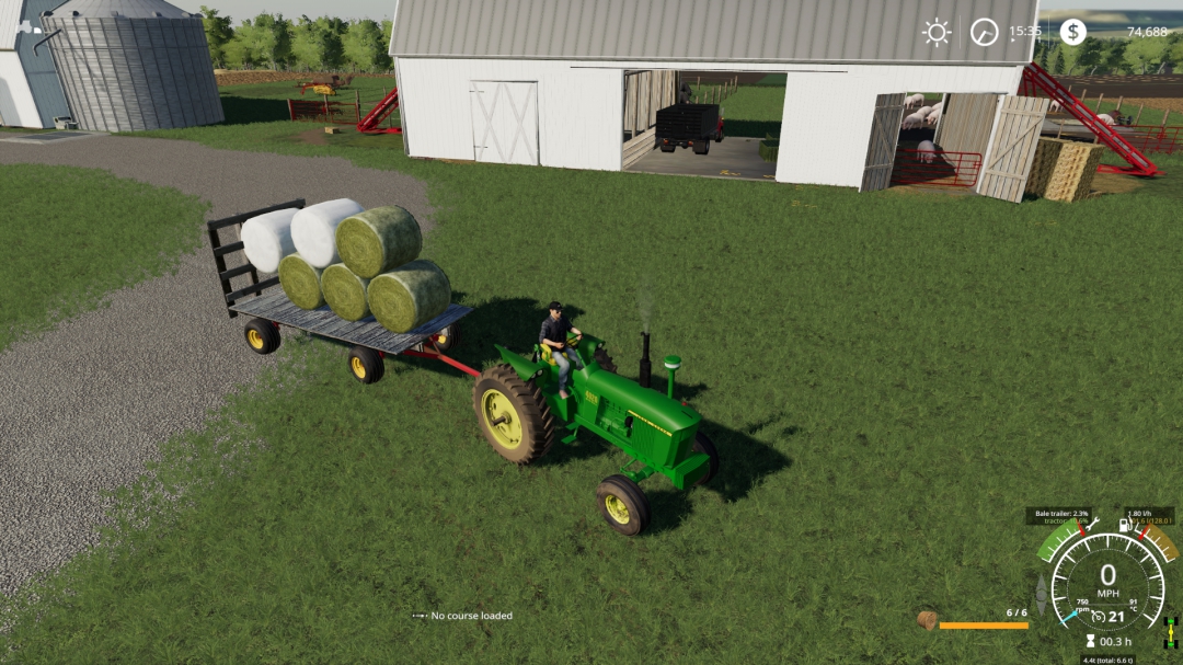 Autoload hay wagon 