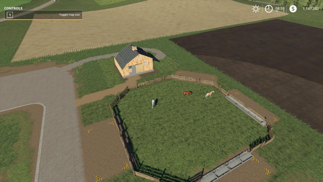 Small Horse Barn and paddock beta