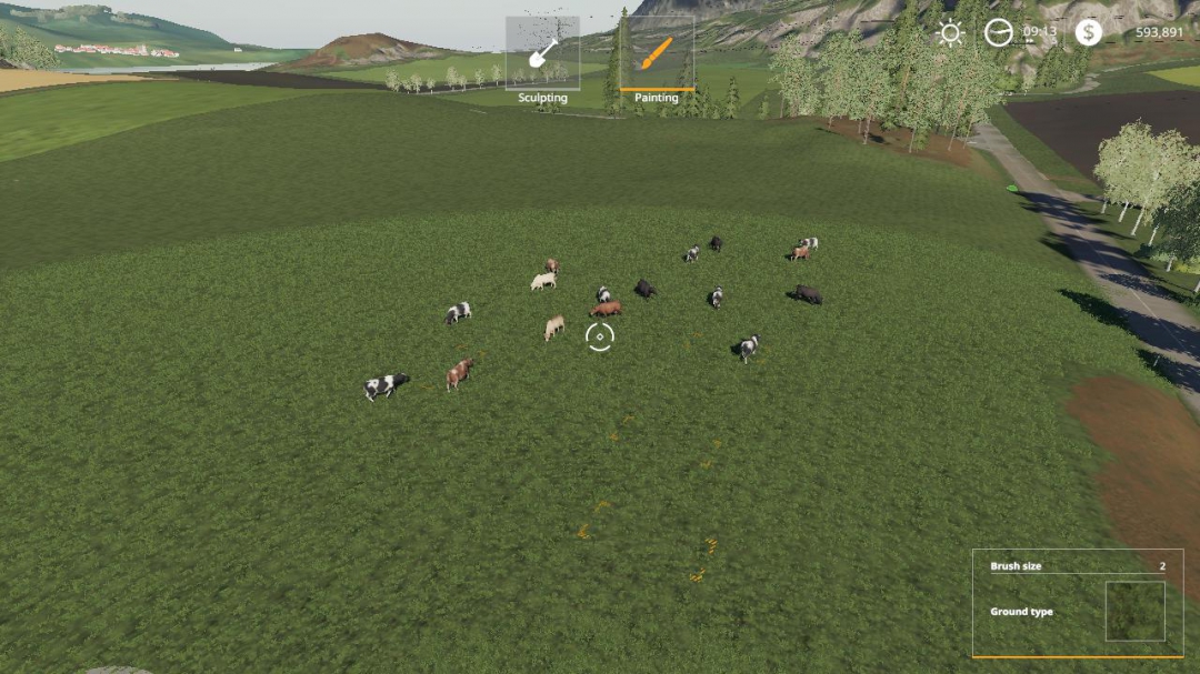 FS19 Free Range Cows beta