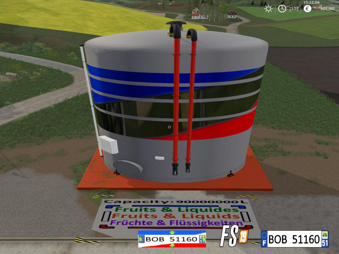 FS19 Multifruit Liquids Silo By BOB51160 v2.0