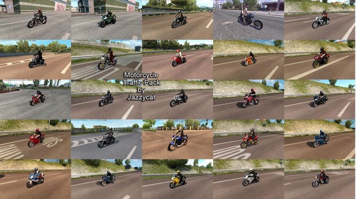 Trending mods today: Motorcycle Traffic Pack by Jazzycat v3.8.1