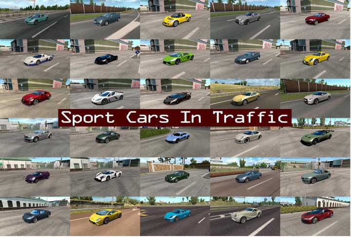 Trending mods today: Sport Cars Traffic Pack by TrafficManiac v6.3
