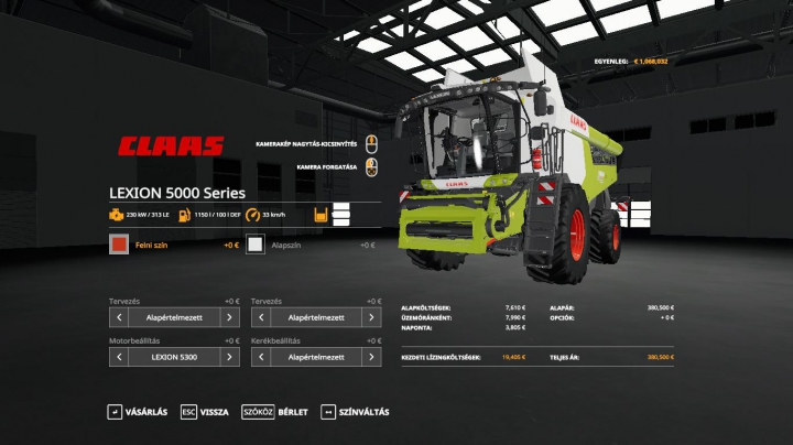 CLAAS Lexion Series v2.0 category: Combines