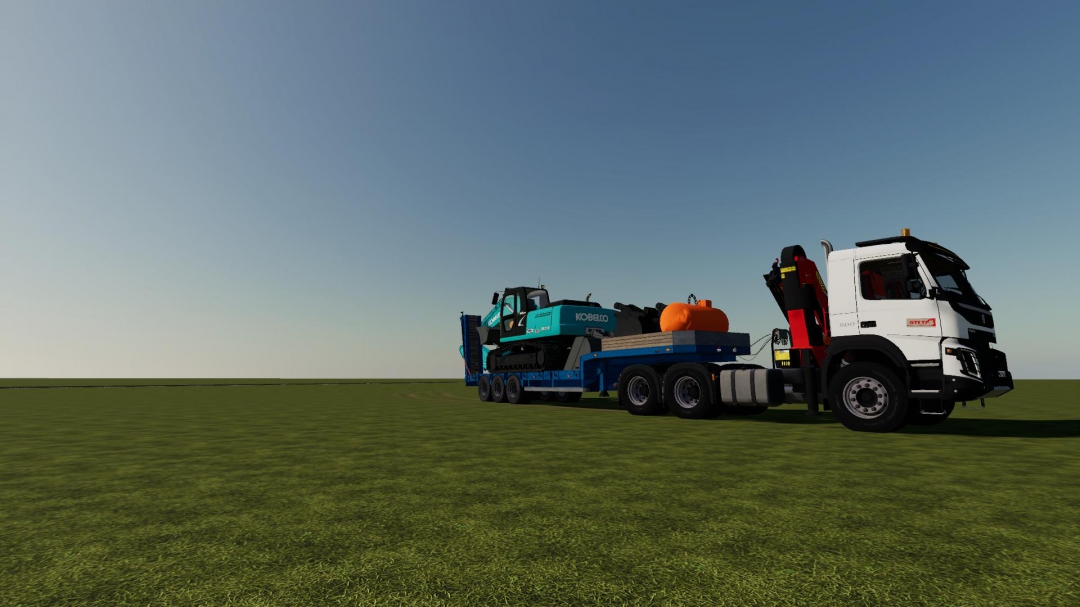 Volvo fmx 6x4 grue v1.0