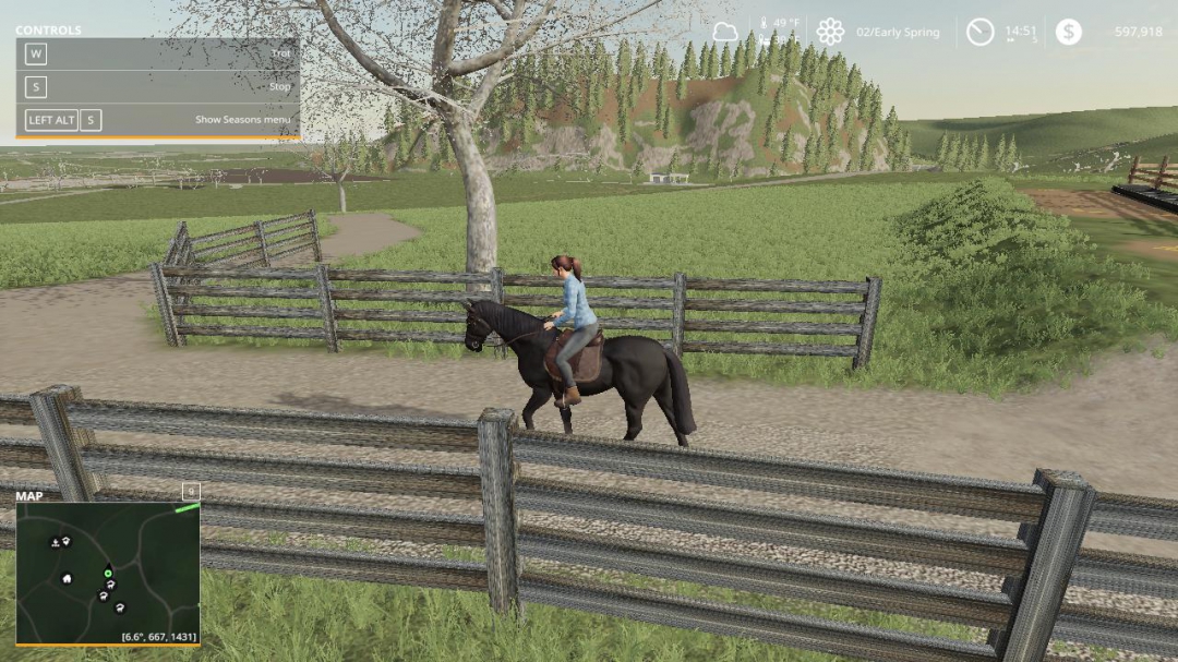 FS19 Black Ranch Fencing v1.0