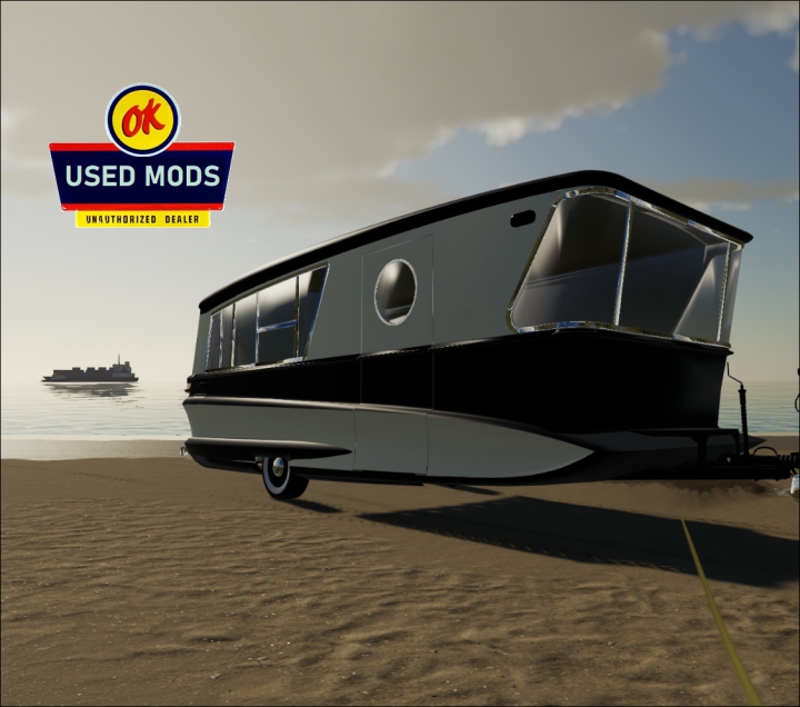 fs19-mods,  Retro Camper Caravan V1 -  By OKUSEDMODS