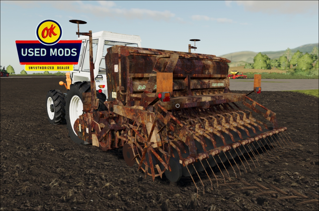 Amazon AD302 Seeder and Harrow - Rust Never Sleeps Edition V1 - By: OKUSEDMODS