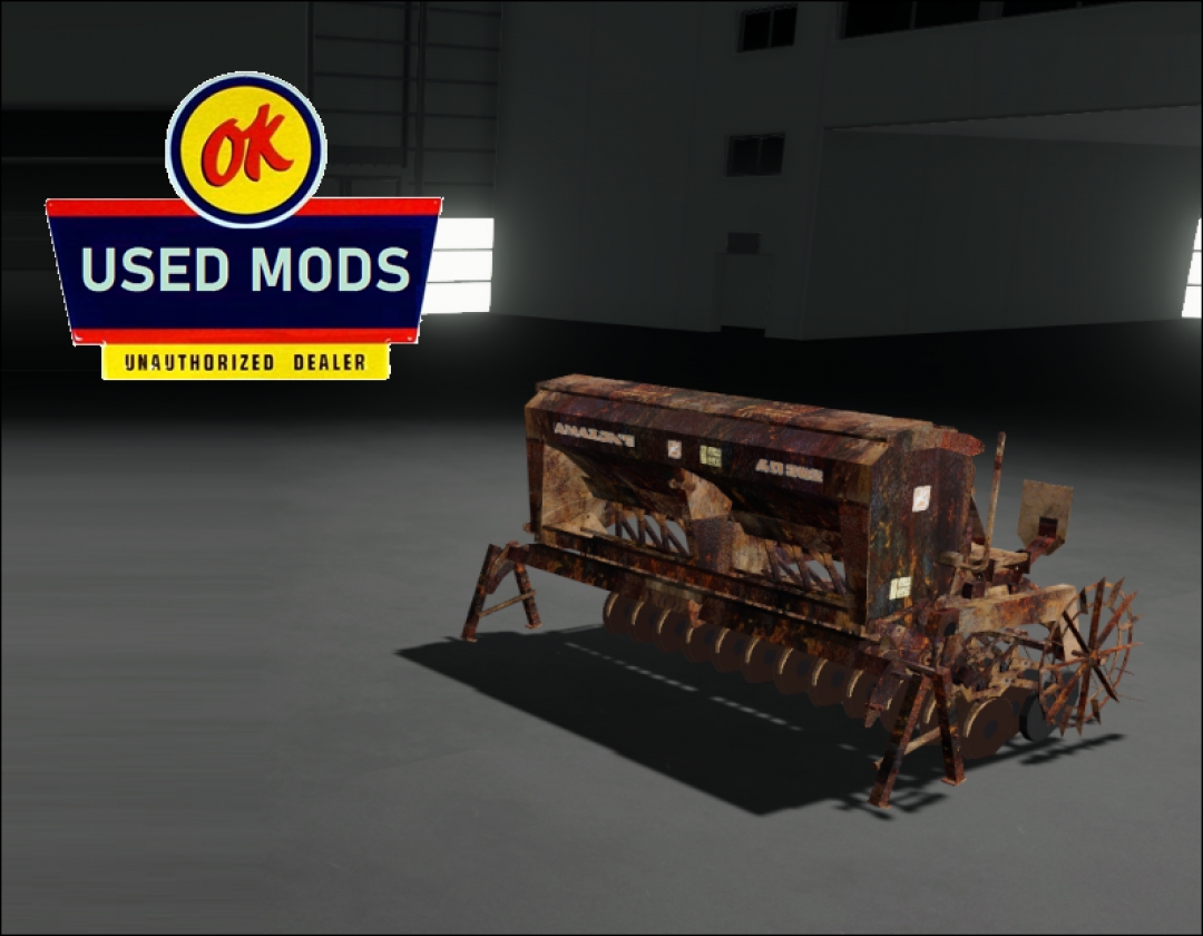 Amazon AD302 Seeder and Harrow - Rust Never Sleeps Edition V1 - By: OKUSEDMODS