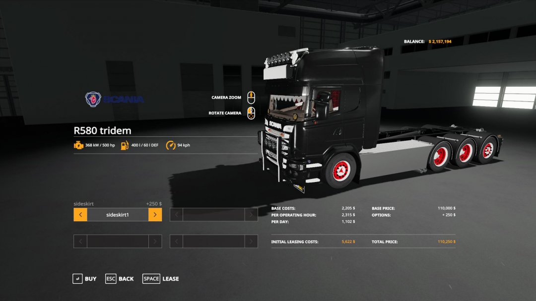 Scania r580 hooklift v1.0.0.0