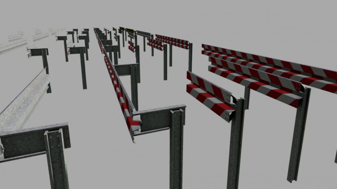 Crash Barriers B Profil Set (Prefab) v1.0