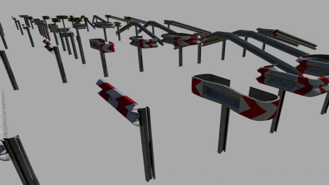 Crash Barriers A Profil Set (Prefab) v1.0