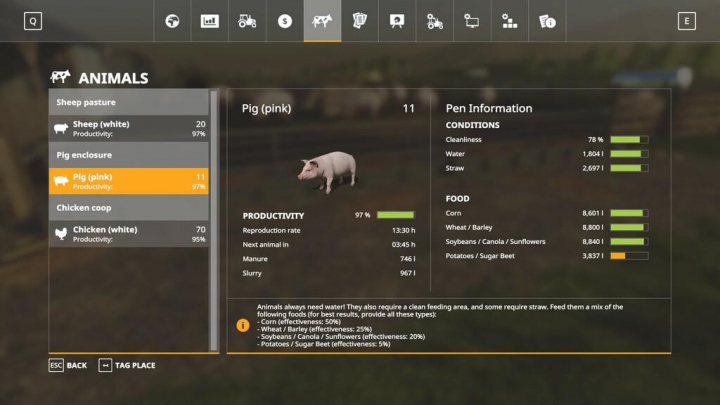 fs19-mods,  Happy Animals v1.0.1.0