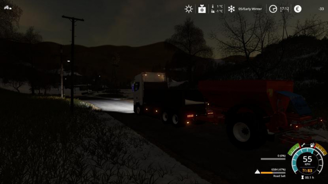 Scania tipper with plow v2.0.2.0