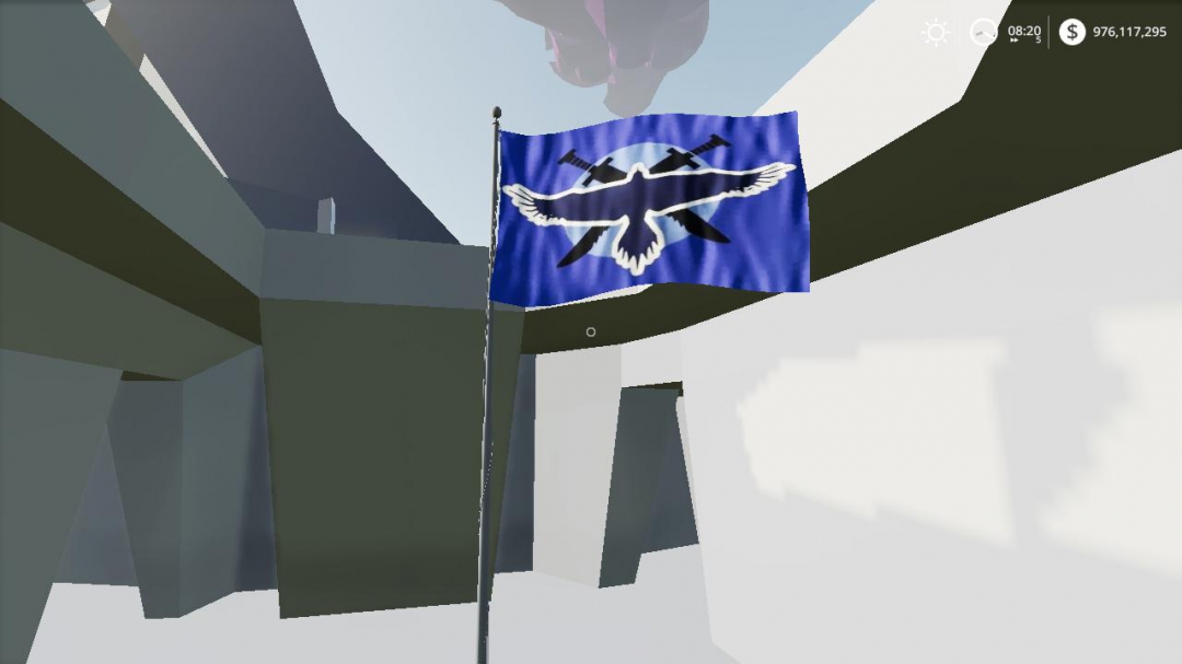 FS19 Red vs blue team flags v1.0