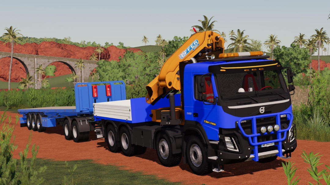 Volvo FMX 8x4 Crane Truck v1.1