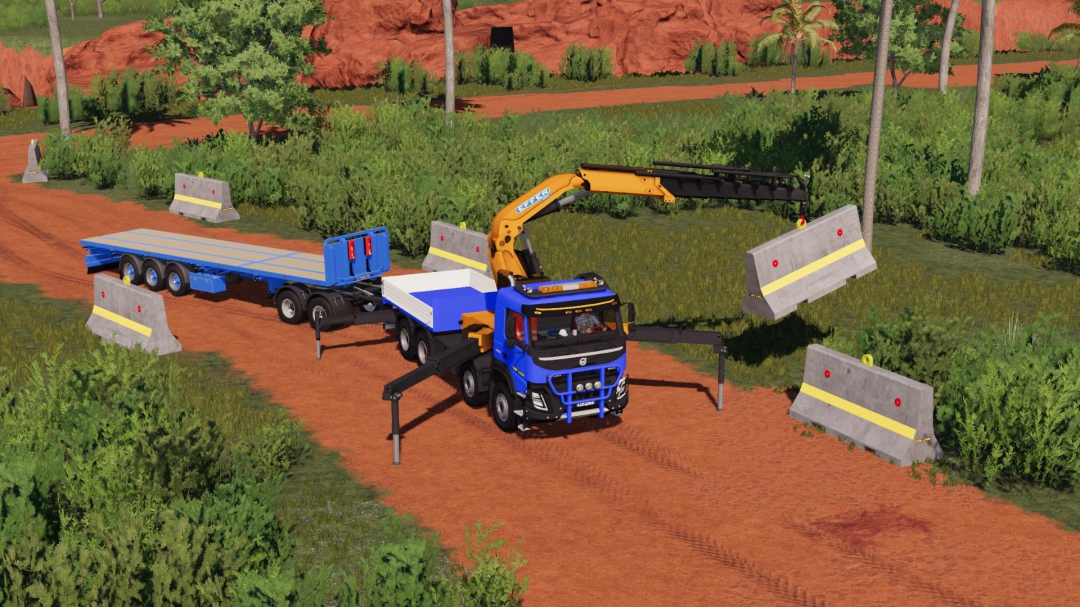 Volvo FMX 8x4 Crane Truck v1.1