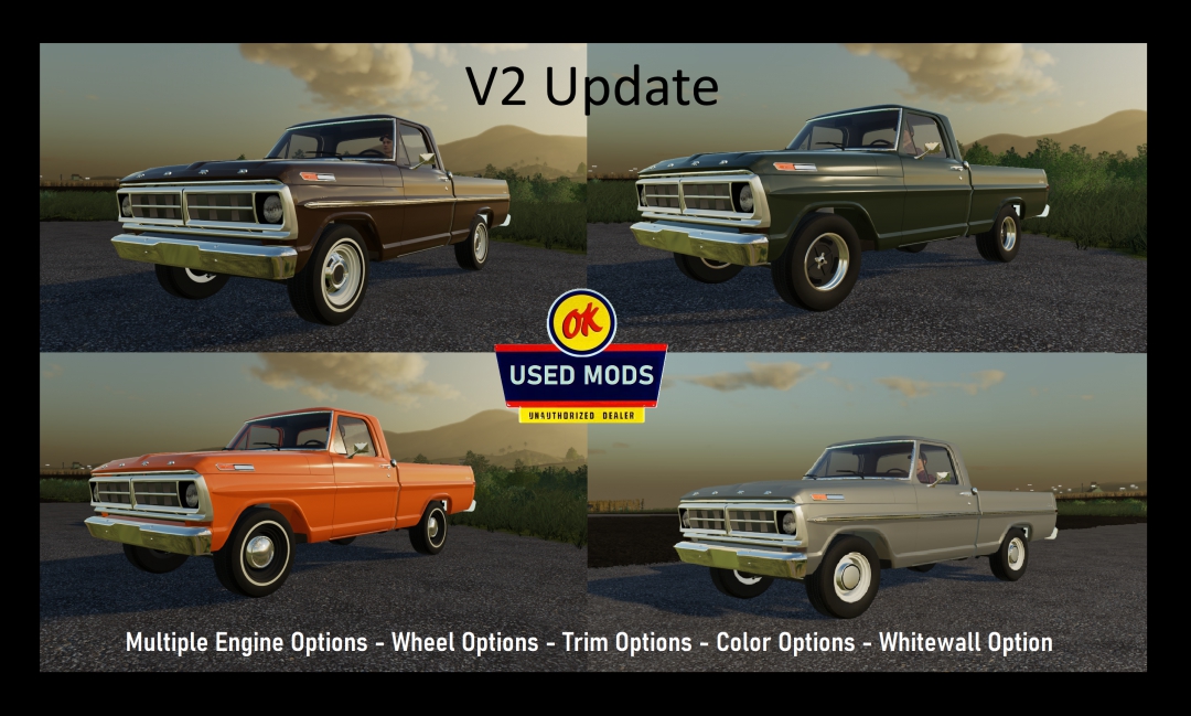 1971 Ford F100 Short Bed Truck V2 Update - By OKUSEDMODS