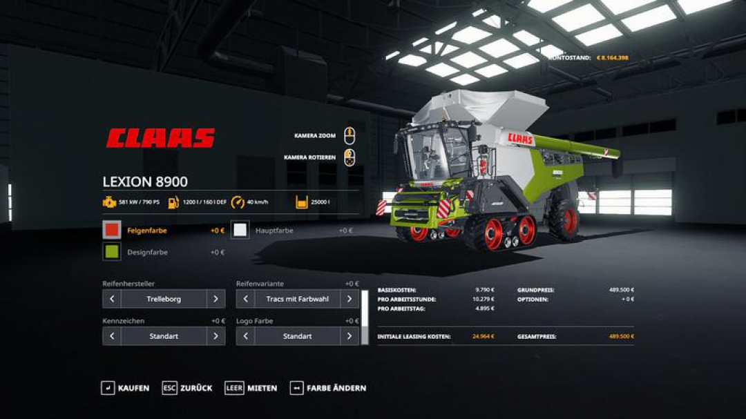 Claas Lexion 8900 Pack v1.0.0.0