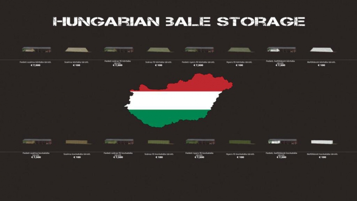 Trending mods today: Hungarian Bale Storage Pack v1.0.0.0