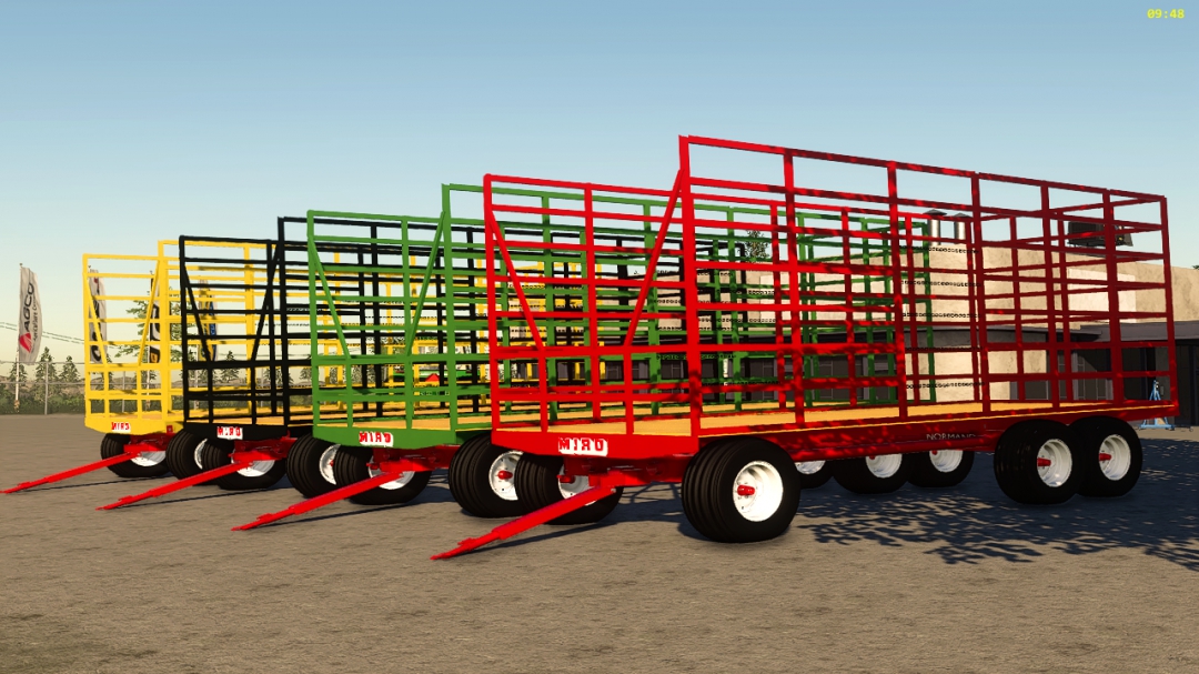 Miro small sqare bale trailer