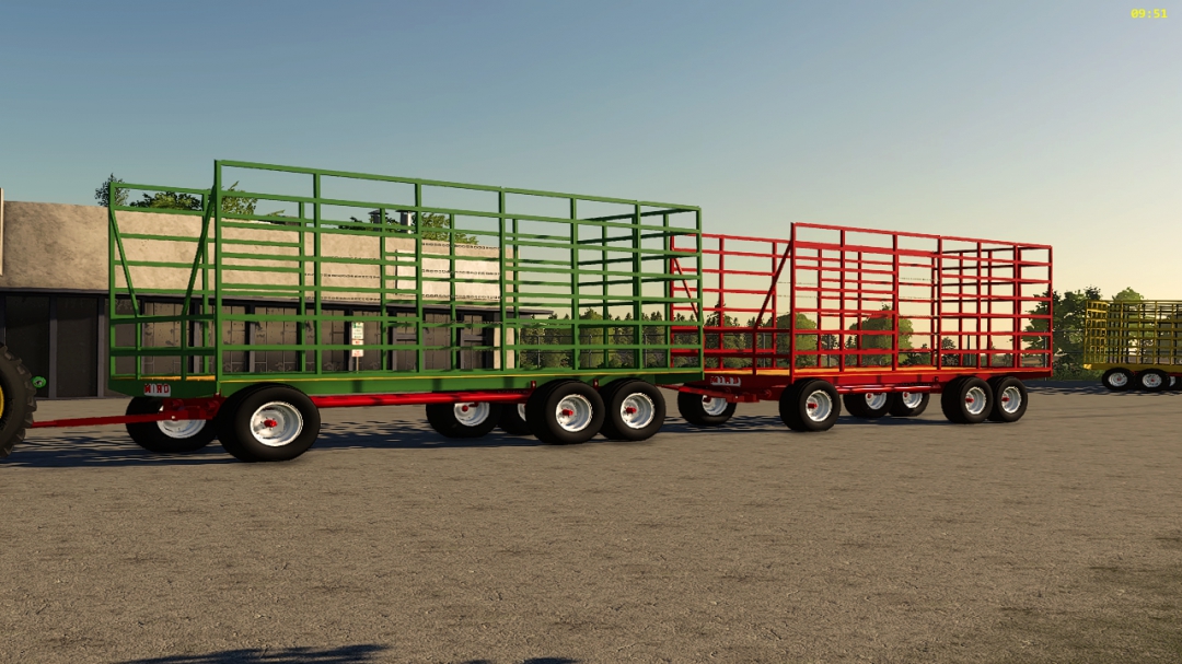 Miro small sqare bale trailer