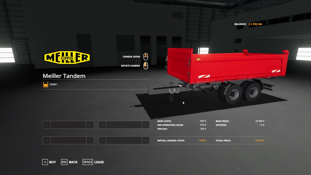 Meiller 2 Axle Tandem Tipper