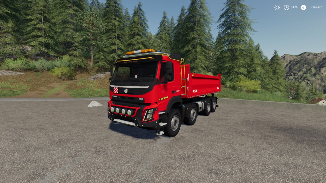 Volvo FMX 8x4 FS Miner's Red Editon