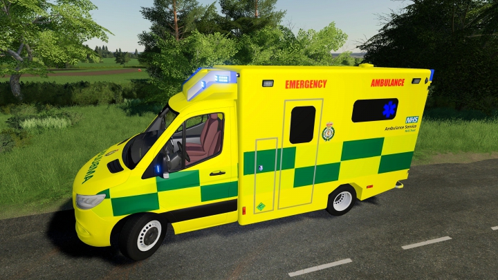 fs19-mods,  UK Real Ambulance Reskin v1.0