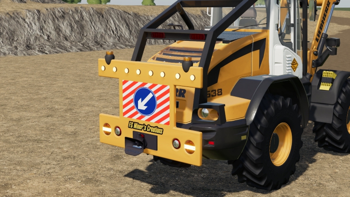 fs19-mods, Rear Warning Sign For Wheel Loaders