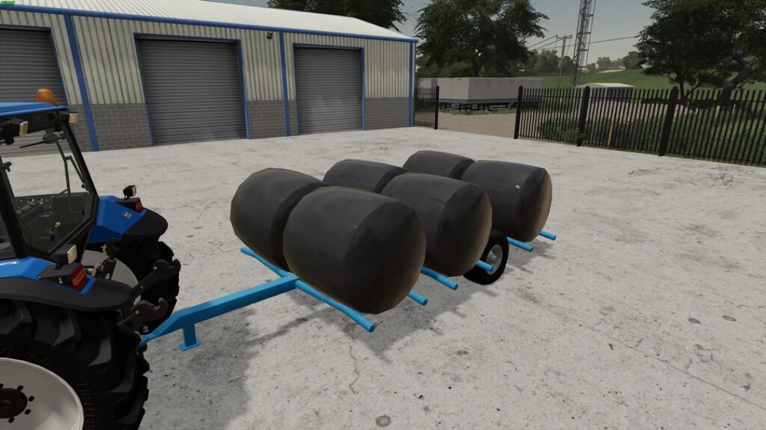 Round Bale Trailer v1.0.0.0