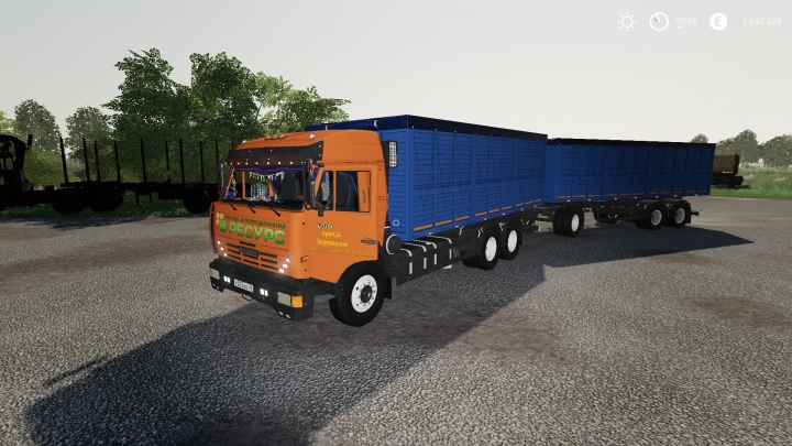 Kamaz Grain truck and trailer v1.0.0.0 category: Trucks