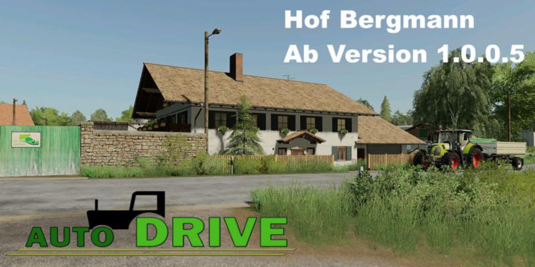 AutoDrive route network Hof Bergmann from v1.0.0.5