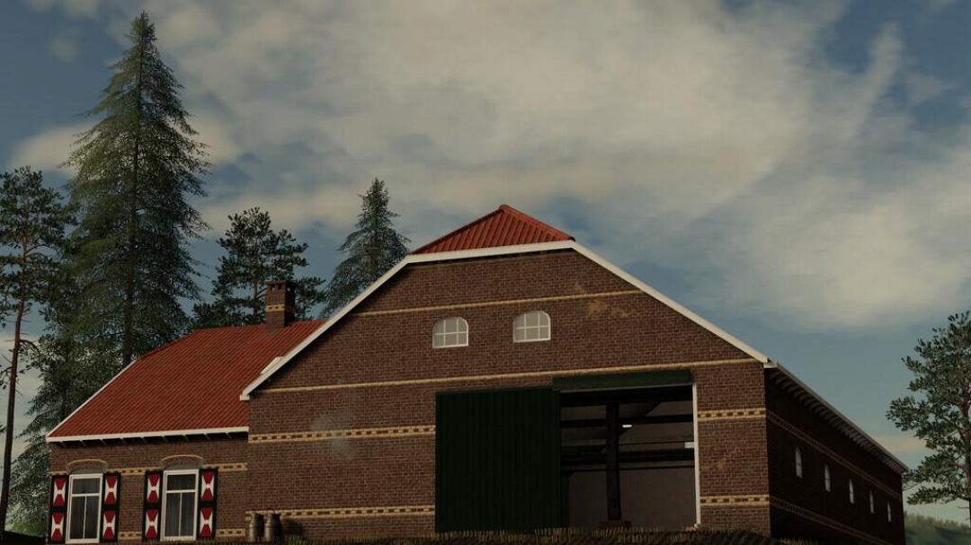 Old Styled Farmhouse With Barn v2.0.0.0