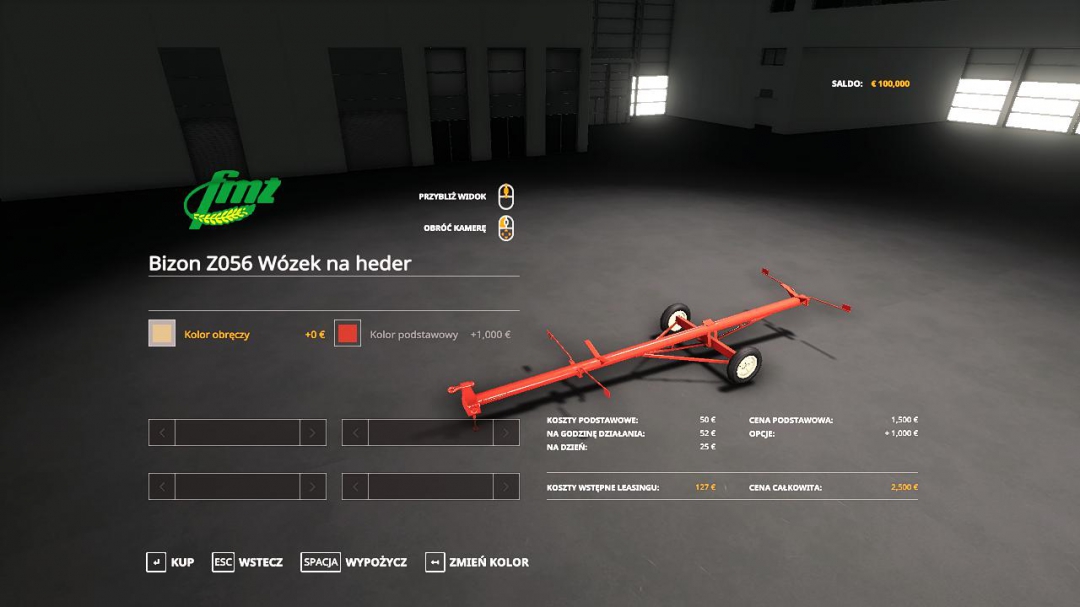 Bizon z056 cutter trailer v1.0.0.0