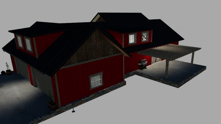 EMR Farmhouse Retextured in Red