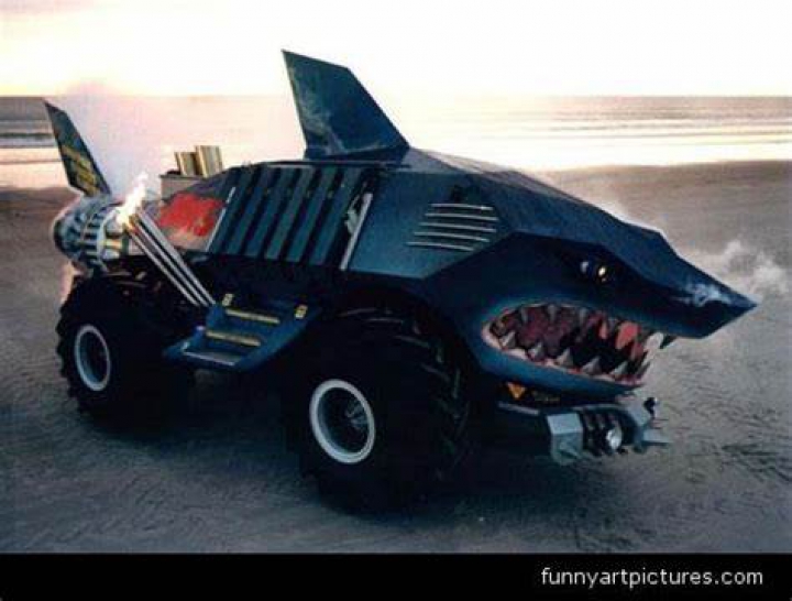 Trending mods today: a shark car