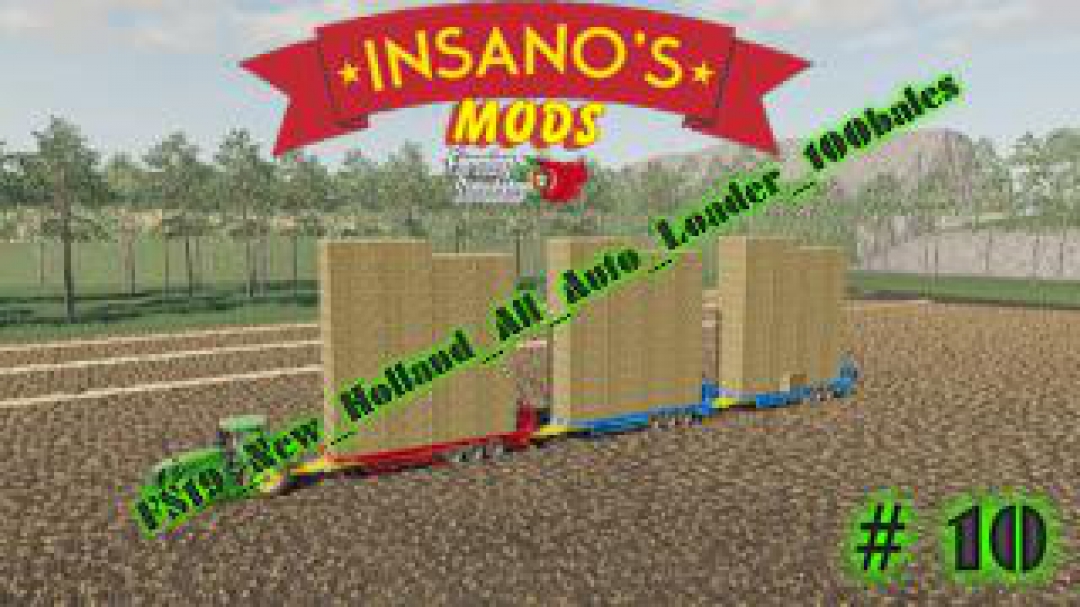 FS19 New Holland All Auto Loader 100 bales v1.0