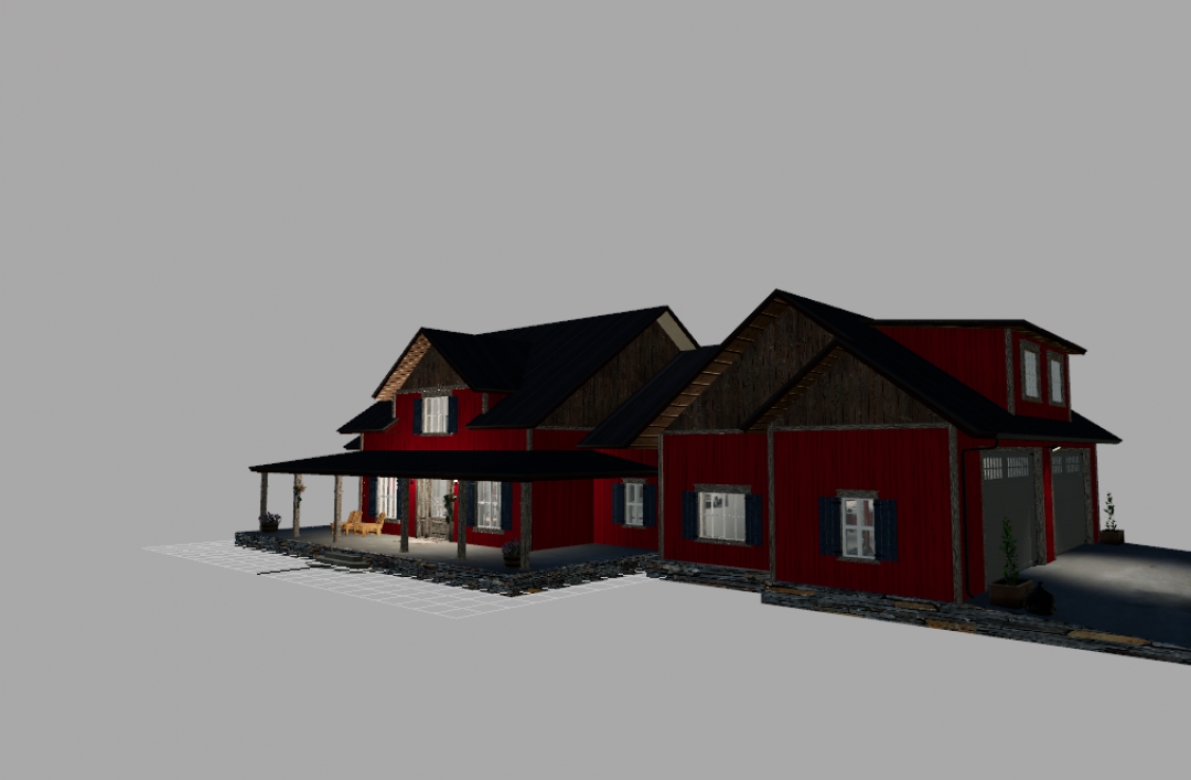 EMR Farmhouse Retextured in Red