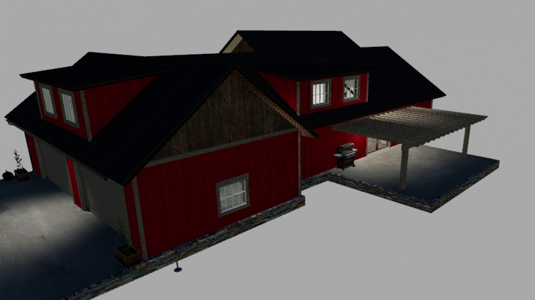 EMR Farmhouse Retextured in Red