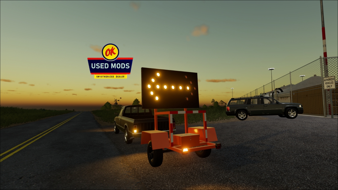 Construction Arrow Trailer - By OK USED MODS