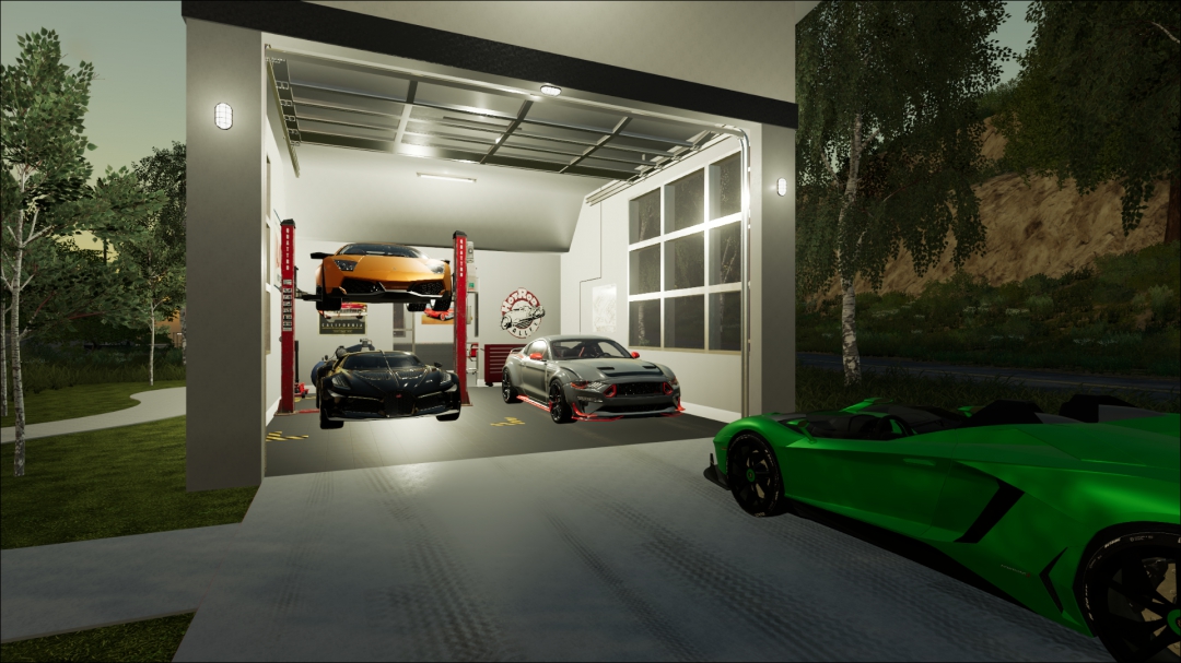 Modern Garage with Workshop Function - By OK USED MODS