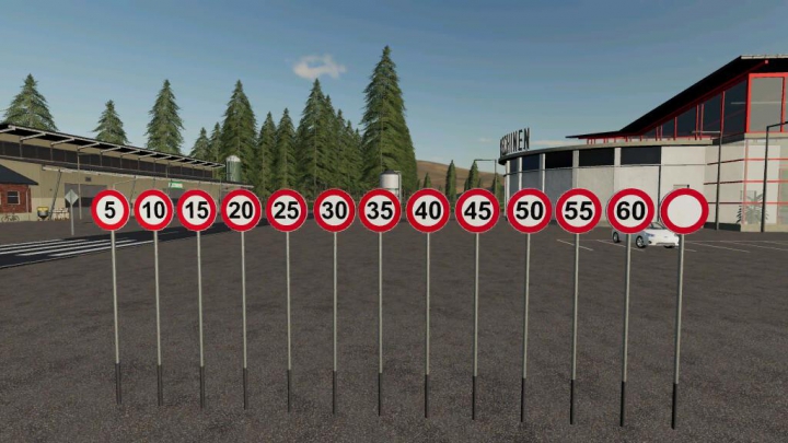 Objects Speed Limit/Restriction Signs v1.0.0.0
