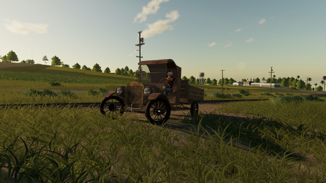 Old Truck - Model T Flat Bed - By OKUSED MODS