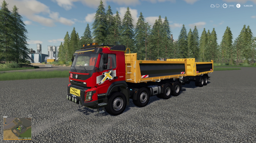 Volvo FMX 8x4 + Meiller Tandem Pack