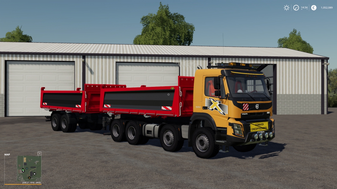 Volvo FMX 8x4 + Meiller Tandem Pack