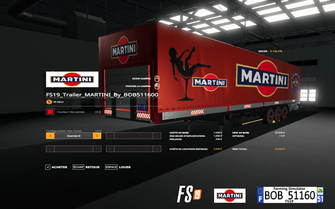 FS19 Trailer MARTINI By BOB51160 v1.0.0.0