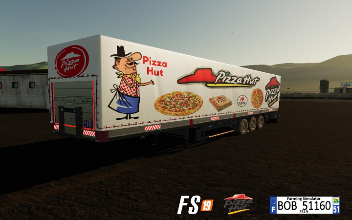 Trending mods today: FS19 Trailer Pizza Hut By BOB51160 v1.0.0.0
