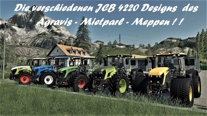 Tractors JCB 4220 Agravis Auction's Set v1.0.0.0